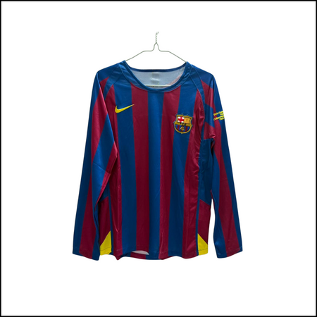 FC Barcelone - Maillot retro domicile manches longues 05/06